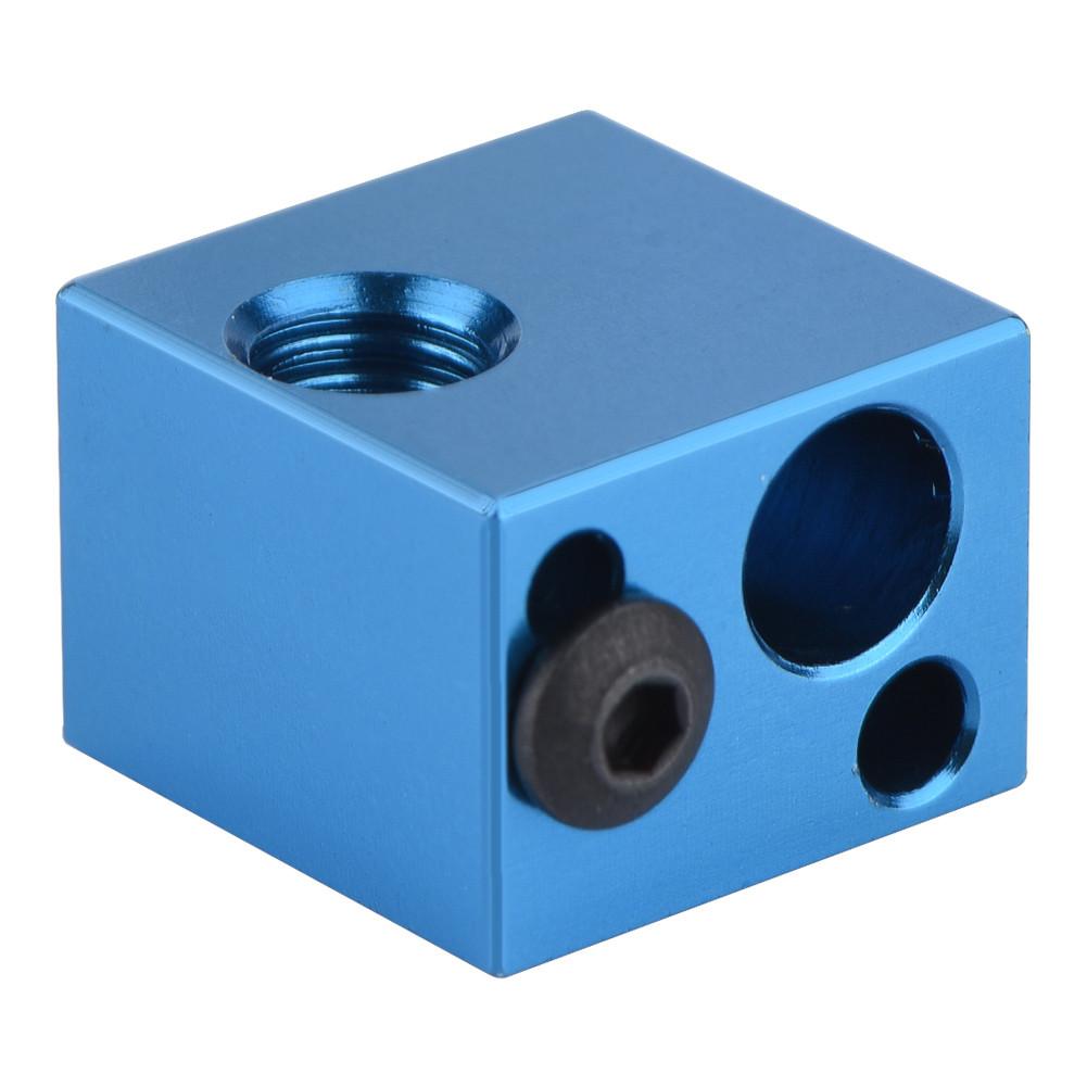 3D Printer Accessories Aluminium Heating Block Heater Hot End for   (Blue)