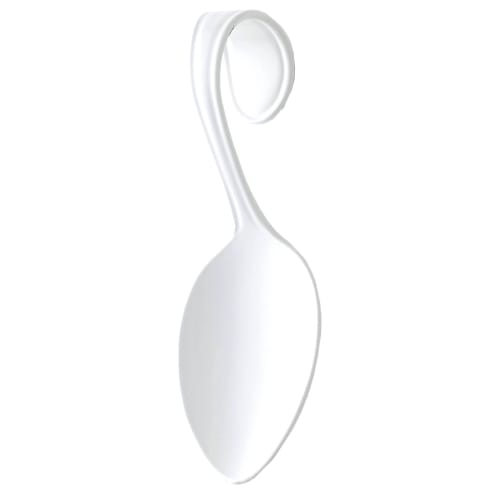 

Takakuwa Metal Enamel Cutlery Amuse Spoon, Blanc, 636853