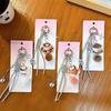 Ins Style Embossed Acrylic Coffee Keychain Pendant Accessories