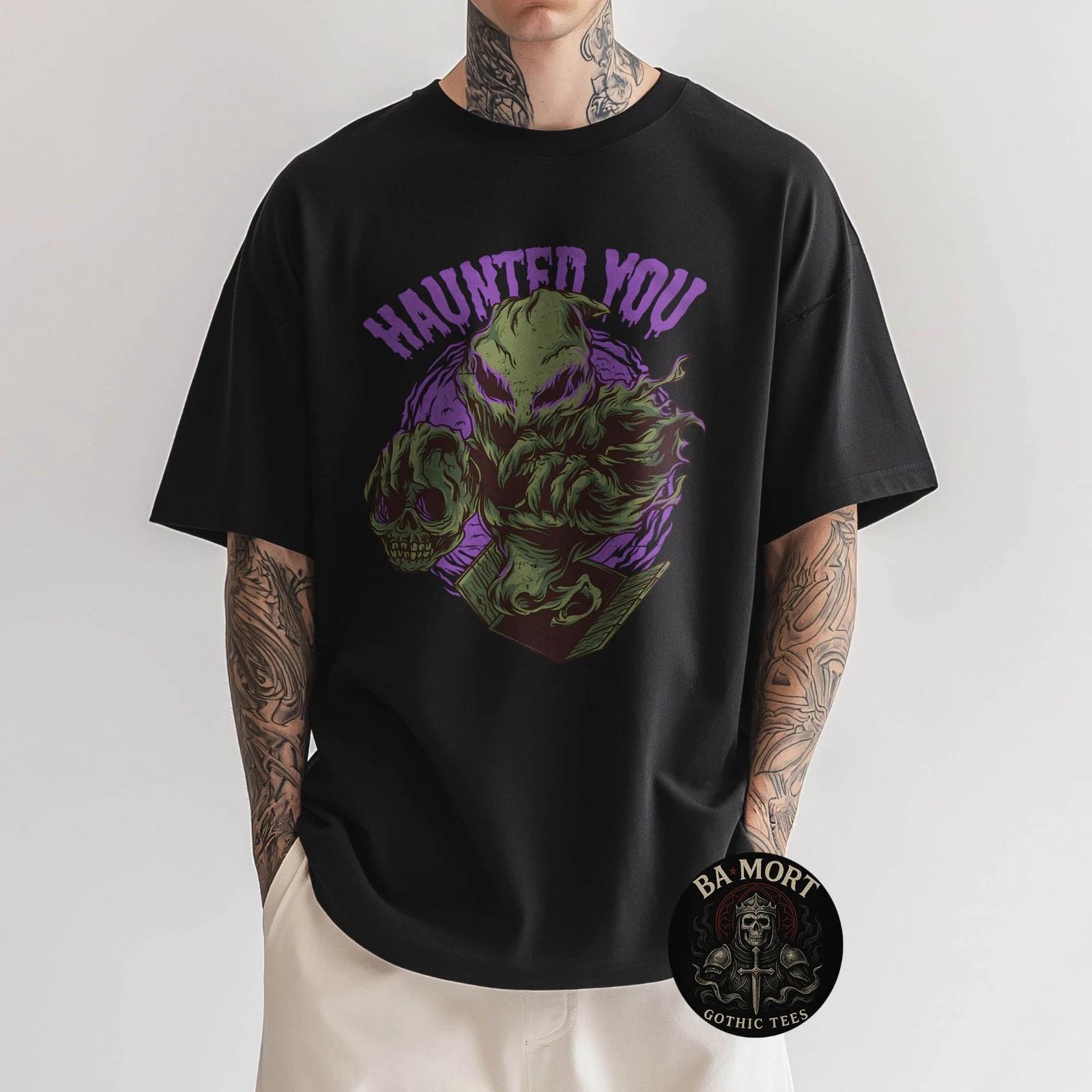 Creepy Horror Ghost Design Paranormal Art T-Shirt M