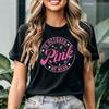 In October We Wear Pink Breast Cancer Awareness Graphic T Shirts Pink Ribbon Support Cancer Survivor Gift T Shirt Women Cotton