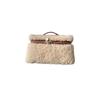 Bag Ladies Premium Retro Wool Lamb Handheld Box Bag Niche Design Shoulder Crossbody Bag