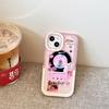 Invisible Apple 11 mobile phone case double bracket iphone11pro NetEase cloud earphone cat transparent soft case anti-fingerprint