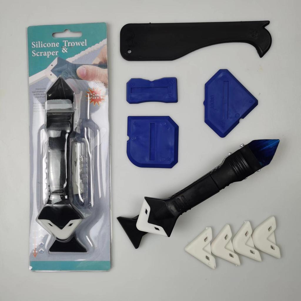 3-in-1 Silicone Caulking Tool: Multifunctional Scraper & Glue Removal Knife