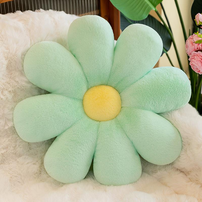 New eight-petal small daisy flower seat cushion living room sofa office seat cushion petal sun flower throw pillow cushion