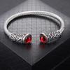 Stylish Retro Red Bead Openwork Men's Bracelet