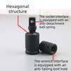 Universal Impact Joint Socket 360 Degree Rotation Wobble Adapter Extension 1/4 3/8 1/2" Swivel Knuckle for Car repair Tools