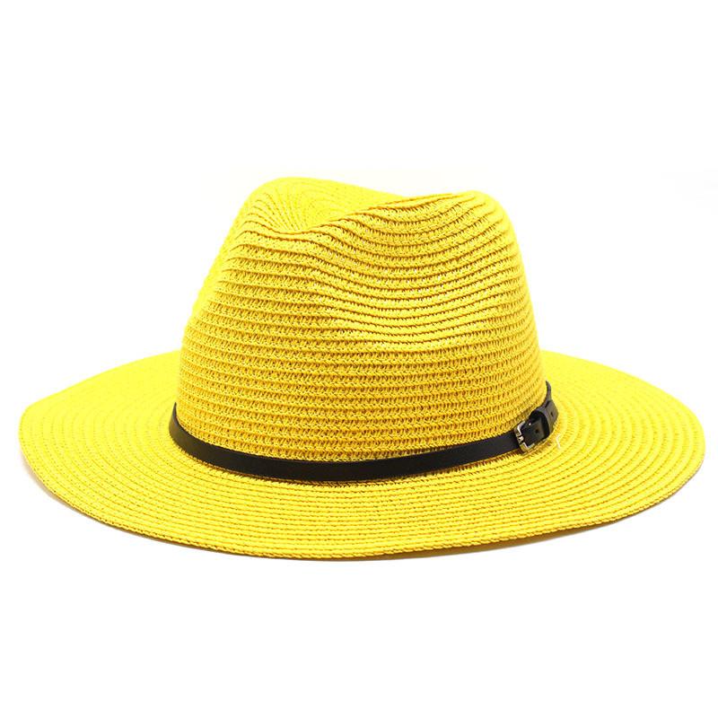 Summer Foldable Wide Brim Straw Hat For Men And Women With Sun Protection And Breathable Design For Beach And Outdoor Activities