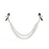 Metal Nipple Clamps with Chain Clips Flirting Teasing Sex Flirt Bondage Slave Bdsm Nipples Stimulation Fetish for Men Women Gay