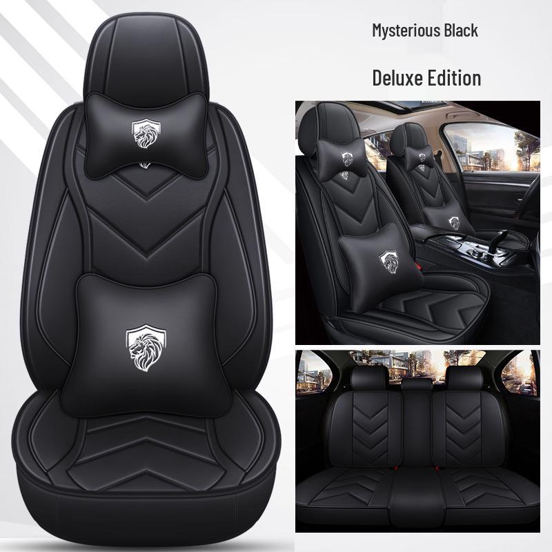 Napa Leather Full Coverage Front Car Seat Covers - All-Season and Universal Fit