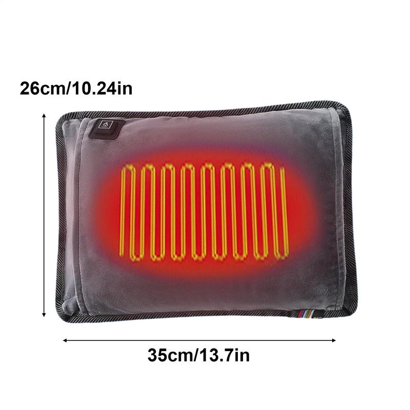 Electric Handwarmers Hand Warmer Pillow Machine Washable Heated Hand Warmer Plush Portable Hand Warmer With 3 Modes For