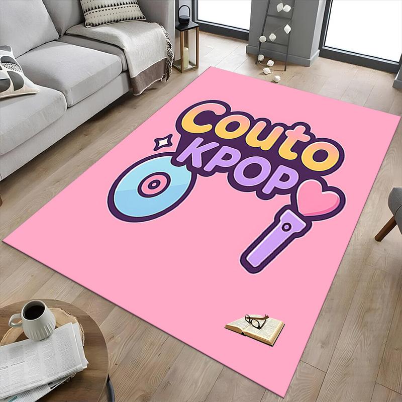 1PC Couto KPOP Extra Large Non Slip Floor Carpet, Office, Family, Bedroom, Studio Large Area Rug Indoor Rugs