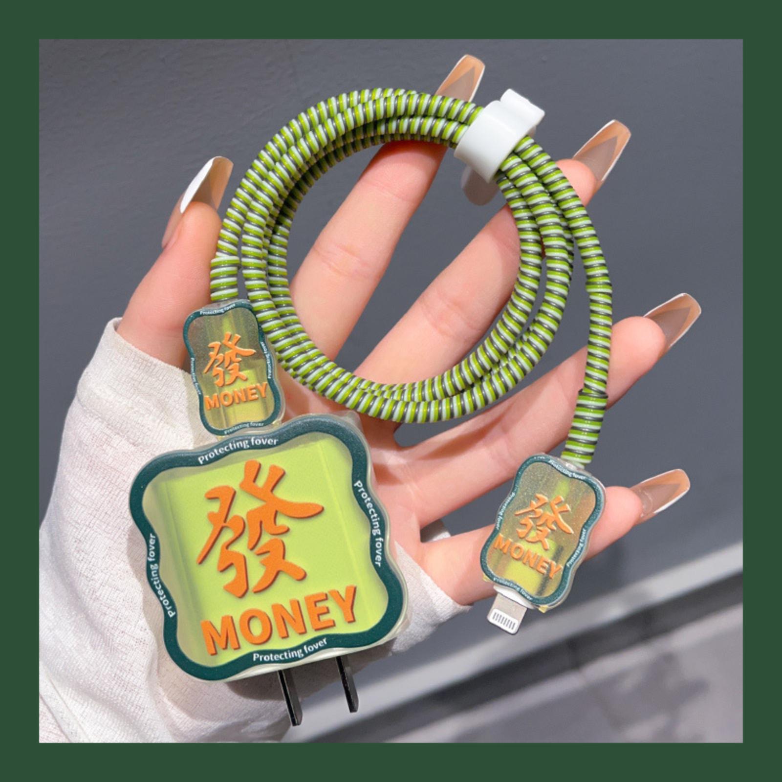 

Захисний чохол для зарядного пристрою. Кабель передачі даних. Мотузка One Size