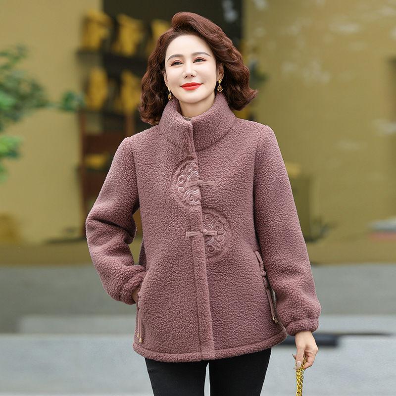 Winter Women's Cotton-padded Jacket, Granular Plus Velvet Thick Padded Jacket, Warm Jacket, Clothes