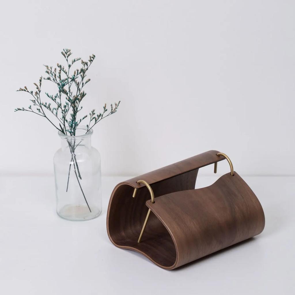 Nordic Wooden Tissue Box Retro Tissue Holder Living Room Napkin Holder Household Desktop Paper Towel Holder Home Decoration