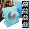 Hamster Maze Tunnel DIY Assembly: Small Pet Cage Villa Accessories with External Bathroom Sauna.