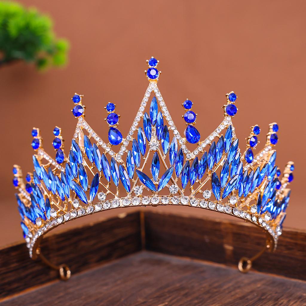 Braut Legierung Krone Haaraccessoire Strass Pferdeaugen Krone Kopfschmuck Hochzeitskleid und Abendkleid Studio Haaraccessoire