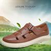 Summer Hollow Cowhide Sandals Breathable Men's Lightweight Man Outdoor Sandals Travel Men Casual Comfort Large Size Beach Shoes