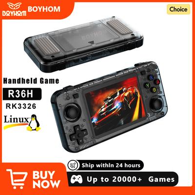 R36H Retro Handheld Video Game Console 3.5 polegadas IPS Tela 10000+ Jogos ARKOS Emulator para PS1/PSP/DC/N64/SS