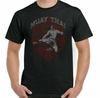 MUAY THAI T-SHIRT UFC MMA Martial Arts Thailand Training Top Gym TIGER Gloves