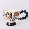 Medium Style Mug Tenghua High Foot Ceramic Cup High Looking Drinking Cup Office Coffee Cup Holiday Souvenir Gift Cup