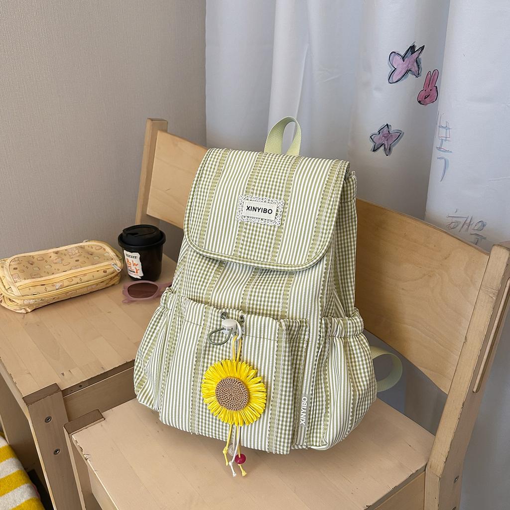 Schoolbag1011 Korean version backpack women's leisure versatile campus high value large beginner commuting outdoor travel small schoolbag