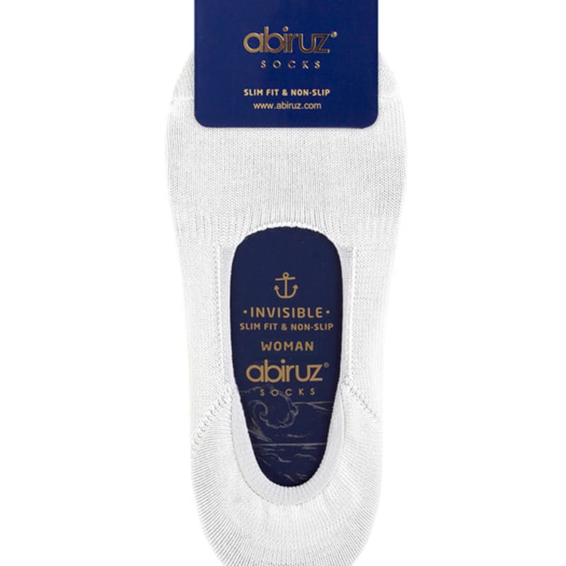 Abiruz Women's Non-Slip Fake Socks White GK-1