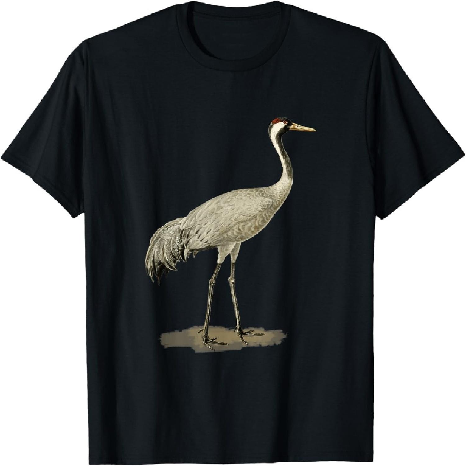 Sandhill Crane Antigone Canadensis Bird Refers North America T-Shirt S