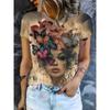Summer Women's T-Shirts Fashionable Casual Large Size Colorful Creativity Animal 3D Printed O-Neck Breathable Short Sleeves T-Shirt