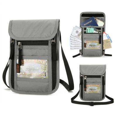 Multifunctional Travel Passport Bag,neck Hanging Document Bag,light Andportable,anti-theftbrush,suitable For,travel,businesstrip