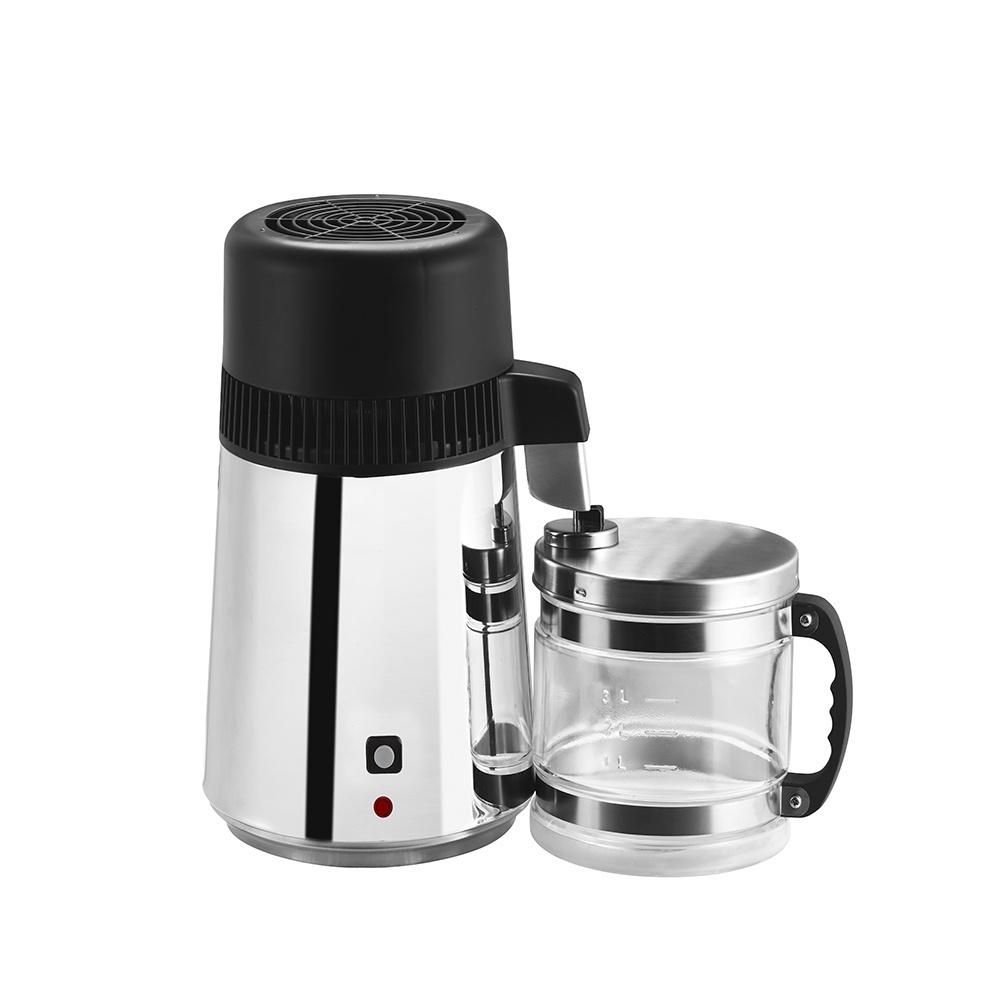 4L 750W 220V Distilling Pure Water Purifier Machine Stainless Steel Water Distiller