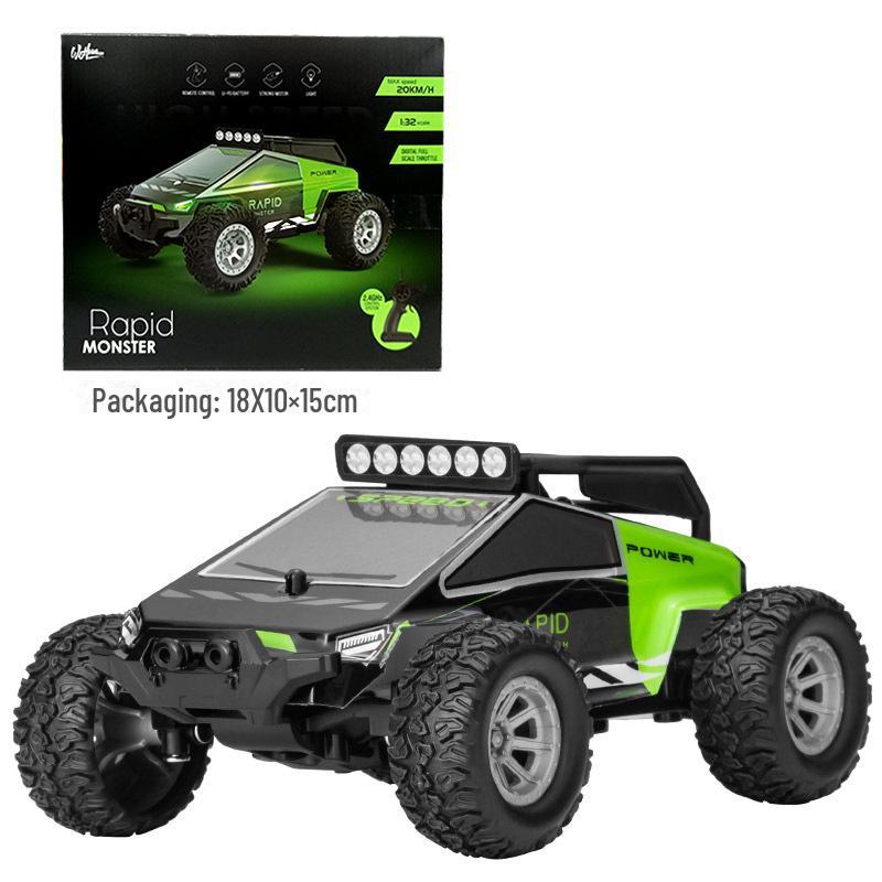 

Скоростная радиоуправляемая машинка 1:32 масштаб с беспроводным пультом дистанционного управления, двухскоростной внедорожник 1:20, трансграничная игрушка. 1:32 Mini Speed Car зелёный