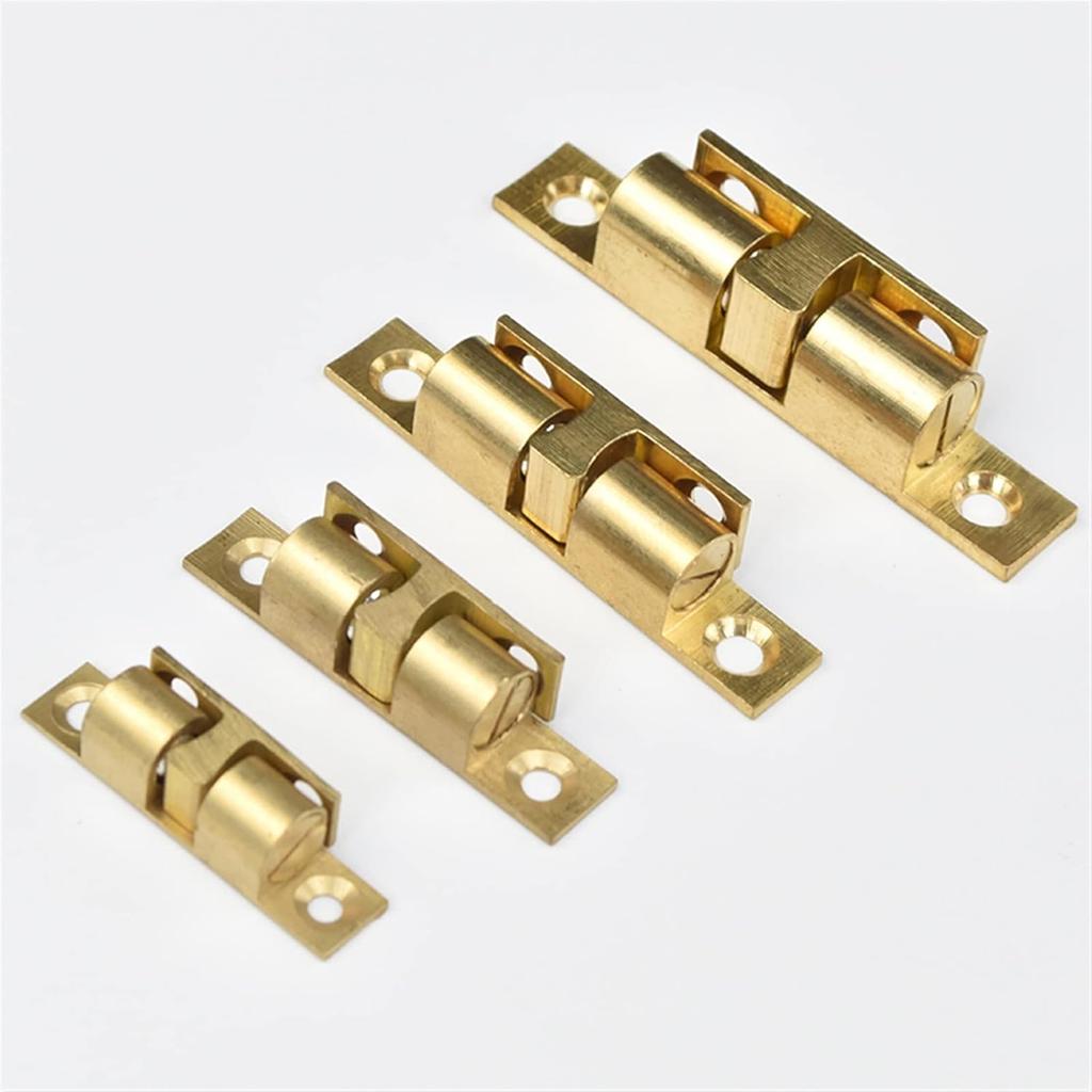 Furniture Door Latch Solid Brass Cabinet Door Closet Ball Tension Catch Latch for Furniture Cupboard Cabinet Door 1Pcs(60mm)