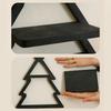 Elegant Wood Christmas Tree Storage Rack Wall Hanging Shelf for Home and Office Decors Candle Display Floating Shelves