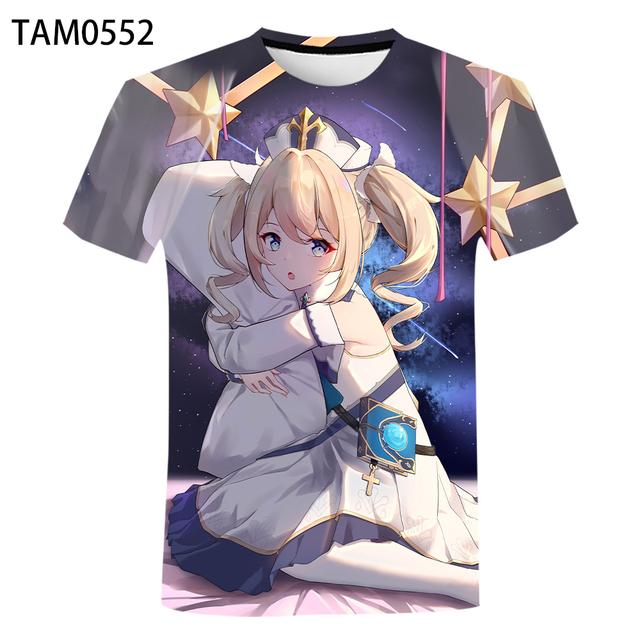 Summer Game Genshin Impact 3d Printed Children's T-shirt Fashion Casual Hip-hop Harajuku Kids Short Slee T Shirt O Neck Tops