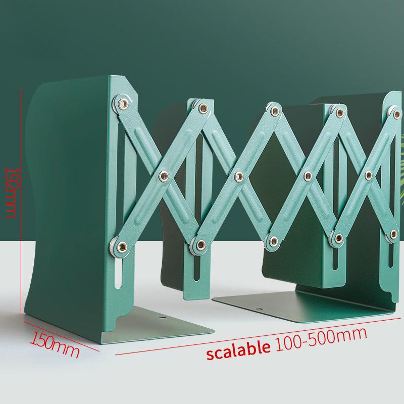 Telescopic Foldable Book Stand | Adjustable Expandable Bookend Organizer For Desks Shelves Home Office