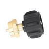 Adaptor de reumplere QCC1 Supapă de reglare Cuplaj de rezervor din alamă pentru butelia de gaz propan de 1 lb