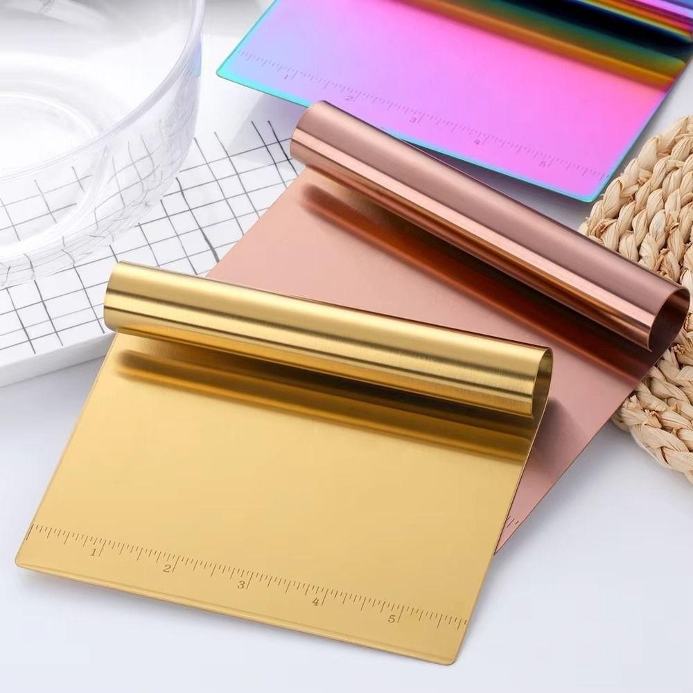Manual Operation Pizza Scraper Scale Measurements Dough Cutting Tool  Baking Pastry