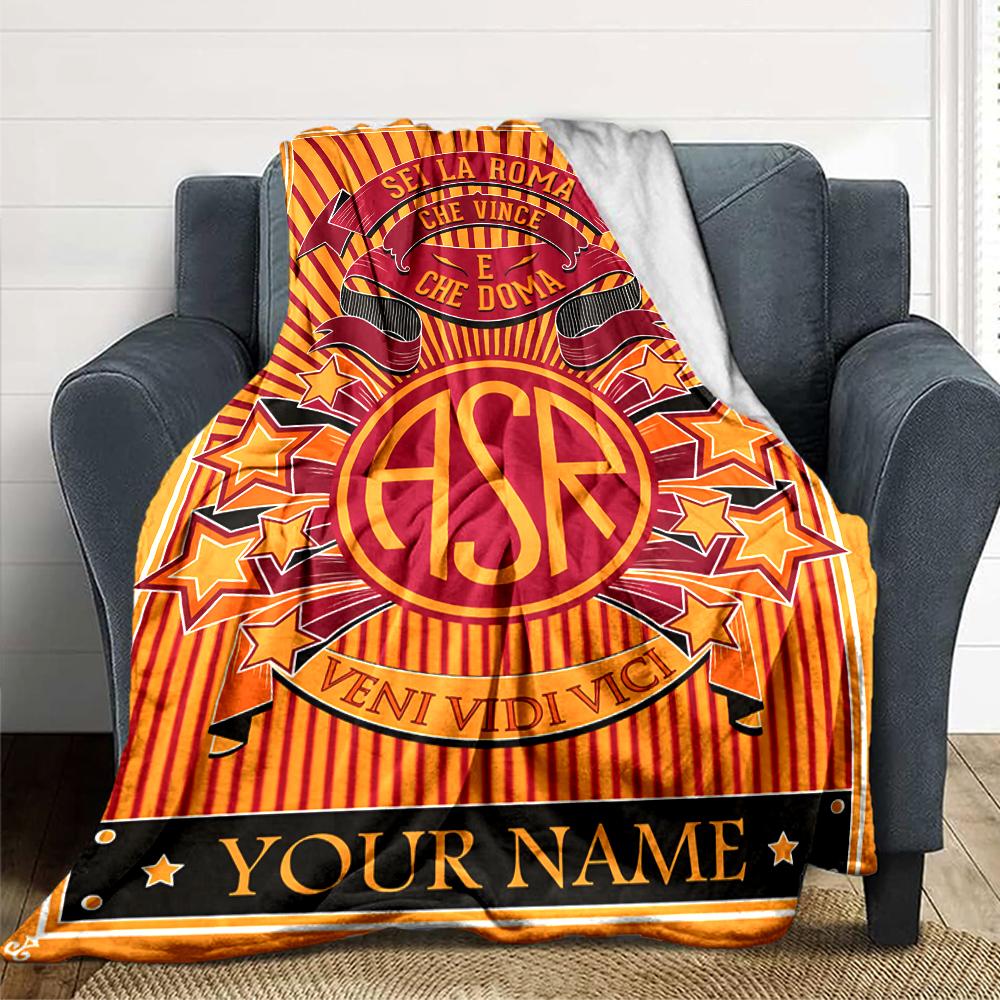 Custom Name Rome Wins Rules blanket for Couch & Bed, Plush Cozy Fuzzy Blanket Super Soft & Warm Blankets for Fall and Winter. 0908278