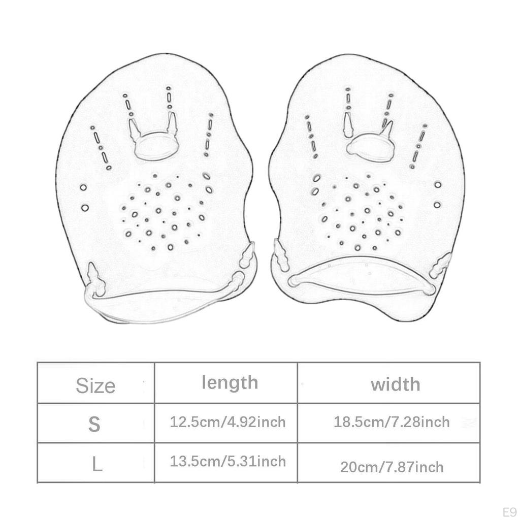 2 Pieces Swimming Hand Paddles Webbed Flippers for Women Men Adults Children pink S