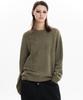 HOODHOOD Star Boy Damaged Reverse Knit Khaki