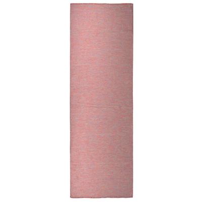 Flatweave Outdoor Rug, 80X250 Cm, Red