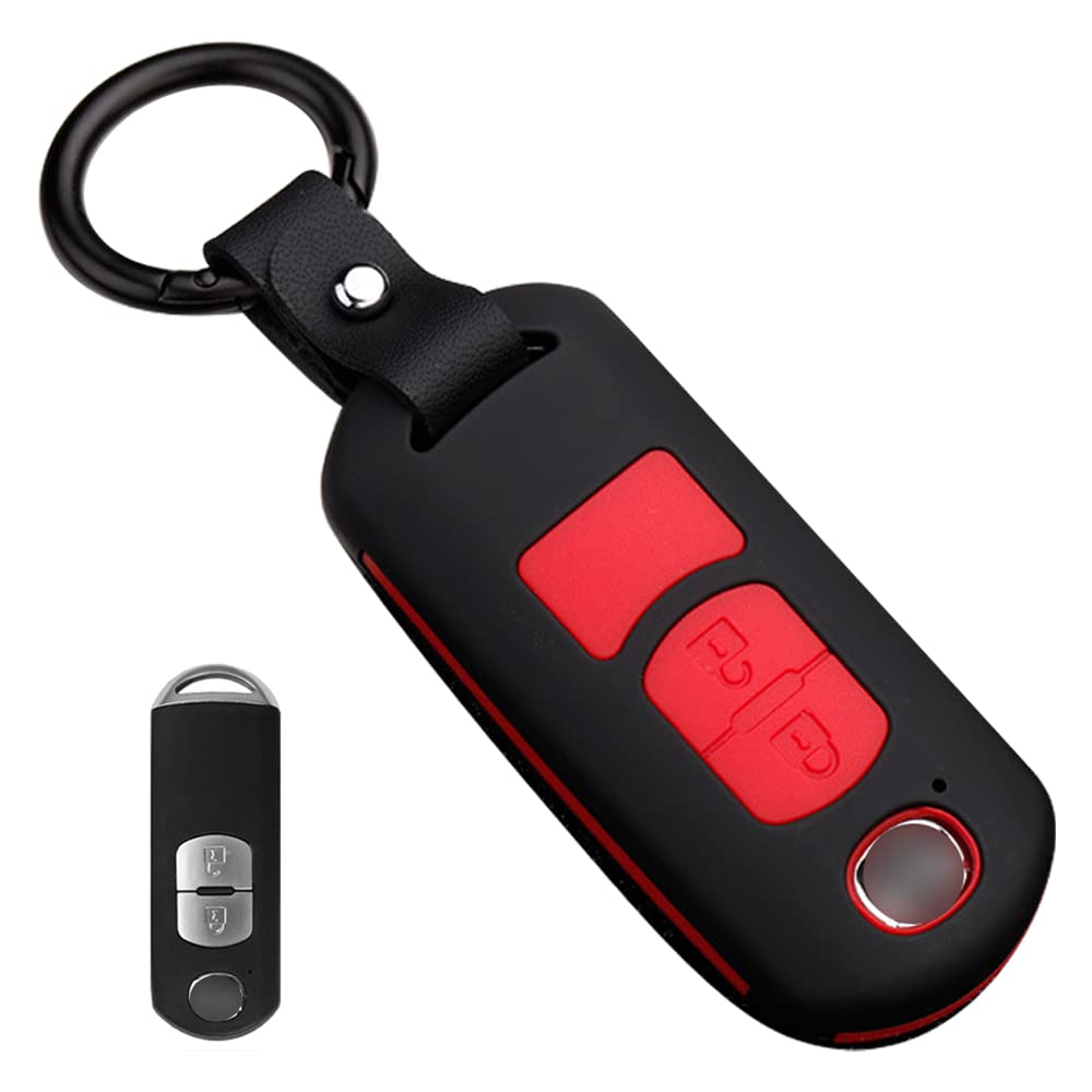 

Mazda Key Case, MAZDA Car Smart Key Case, Key Cover, 2 Buttons, Silicone Cover, NISAN-GUIJIAO-TANQIAN-BLACK синій