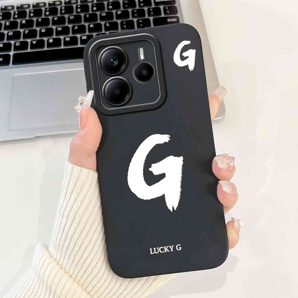 Case For Redmi Note 14 4G 5G Luxury Letters Covers Soft Silicone Phone Case For Xiaomi Redmi Note 14 Note14 5G Back Cover Fundas