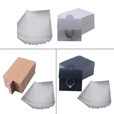 100 Pcs Ring Hanging Cards Holder Jewelry Packaging Cards for Jewelry Hanging