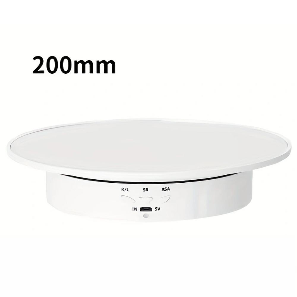 360-Grad elektrischer Drehtellerständer für Fotoprodukte und Ausstellungen, betrieben durch USB/Batterie, Batterie nicht enthalten