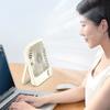 Portable Sized Desk Fan Build-in Battery Quiet Operation 100 Gear Speeds Adjustable Tilt For Office Study Home Use