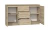 Chest Of Drawers 2D3S 120Cm Sonoma Oak Doors Living Room