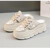 Women Shoes Classic Hollow Out Breathable Casual Sandals Summer Baotou Half Slippers Fashion Women Platform Sandal Zapatos Mujer