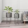Nordischer leichter Luxus Schmiedeeiserner Blumenständer für Wohnzimmer oder Balkon - Großer eleganter Pflanzenhalter im Gitterstil.